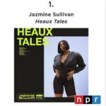 Jazmine Sullivan Instagram – Wow. Thank you @npr for naming Heaux Tales the number 1 album of the year! I really could have never imaged 😩. This is just such an honor. All of it. I’m truly grateful for all the love this project is receiving. Thank you everyone and make sure you check out my exclusive interview with them on their site. K. Byeeeee