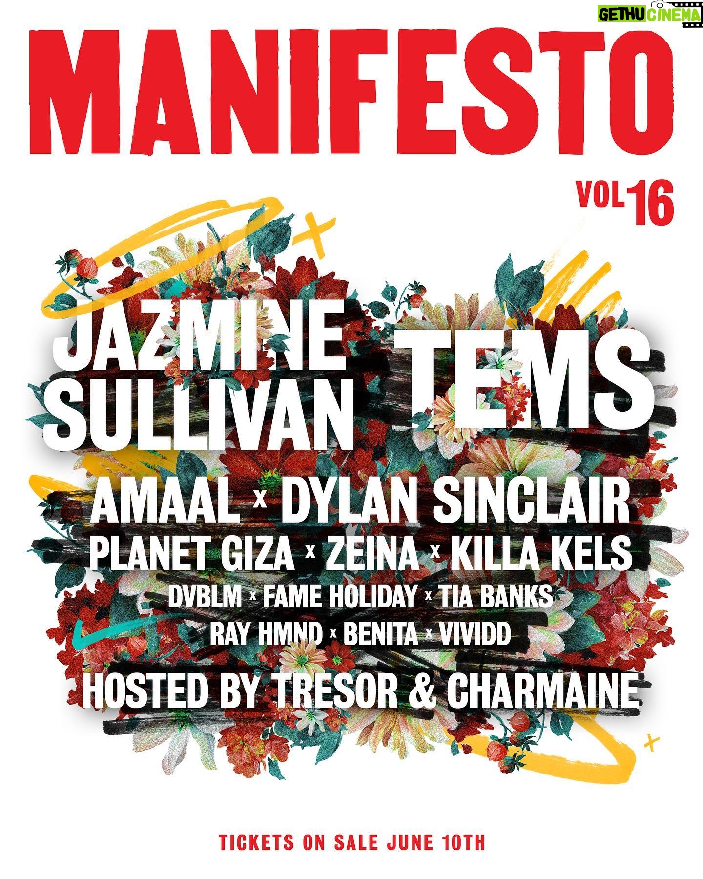 Jazmine Sullivan Instagram - Can’t wait to see you on August 12th, Toronto. Swipe for the full line up 🖤Tickets https://www.mnfsto.ca/