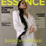 Jazmine Sullivan Instagram - I’m so grateful. This has been such a beautiful year. I’m just tryna make my momma proud! Thank you to the team that brought this together! And @issarae for the interview 💚 *Photographer://Brad Ogbonna @bradogbonna *Stylist://Joiee Thorpe @the_joiee *Hair://Yours Truly @dhairiusnyc @factorydowntown *Makeup://Marita Salmon @beautemua *Manicurist://Sunshine Outing @pipbuzz A special thank you to the amazing team at @essence for all your support and love! Deputy Editor:// @corimurray Creative Director:// @nialawrence_nyc Producer:// @michelebphoto Video:// @jazzolina