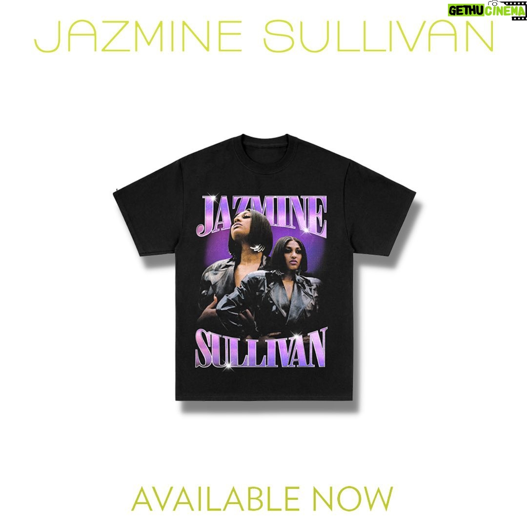 Jazmine Sullivan Instagram - Hey y’all. Merch from the Heaux Tales Tour is available! Limited quantities available. Link in bio 🖤