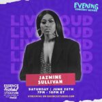 Jazmine Sullivan Instagram - I’m so honored to headline Essence Festival tonight! 🌻 Tune in at 4pm PST/ 7pm EST by RSVP-ing at www.essencestudios.com. Tickets are free and I’m on at 630pm PST/ 930pm EST 💜