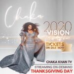 Jazmine Sullivan Instagram - I am so excited for my friend and THEE ONE AND ONLY #ChakaKhan!!! She’s put together a phenomenal show, Streaming On-Demand, she’s calling it 2020 VISION CHAKA KHAN TV!!! Please join us on Thursday, Thanksgiving Day by getting your tickets via this link https://sites.spondo.com/sounstage/ @Sounstage Thank you and Happy Thanksgiving to you and yours”