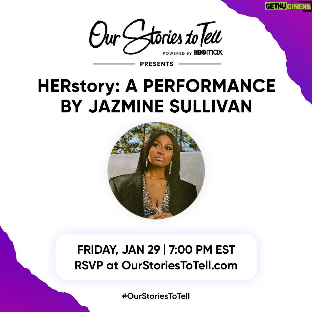 Jazmine Sullivan Instagram - I’m excited to announce that I will be a part of #OurStoriestoTell this year, a 3-day virtual celebration of storytelling powered by @hbomax! Visit OurStoriestoTell.com to join me as I tell my story, performing songs from Heaux Tales and more ☺️ tomorrow night at 7 PM EST. Thank you @hbomax for creating this platform for creators to share our gifts and our talents. #HBOMaxPartner #ourstoriestotell