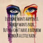 Jazz Jennings Instagram - Did this painting in the morning inspired by one of my favorite quotes: “Everyone wants happiness, nobody wants pain, but you can’t have a rainbow without a little rain.” 🌧🌈✨ — I’ve been enjoying my painting class this semester! I’m learning new techniques and how to paint with new materials! Can’t wait to share future works💖💖💖