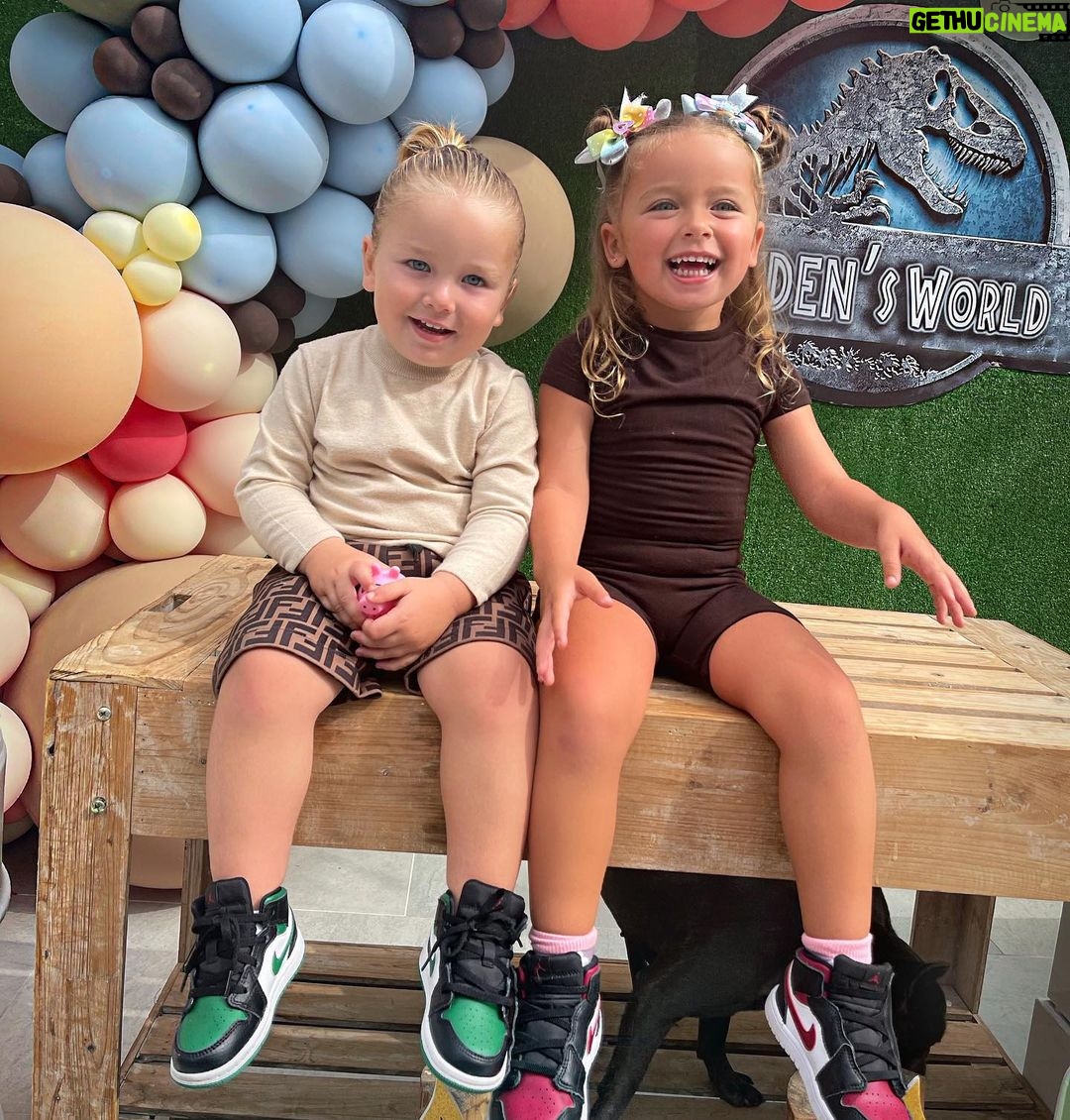 Jazz Lanfranchi Instagram - 🦖 Thanks to all our family and friends for yesterday party 🦖 Cayden’s birthday 2021 Dubai, United Arab Emirates