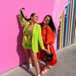 Jazz Lanfranchi Instagram - Pink Orange Green 🍑🏵🥝 Girls in L.A Melrose Avenue