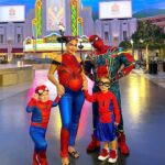 Jazz Lanfranchi Instagram - Happy Halloween everyone🕷 From Spider-Man Family ❤️ Warner Bros. World Yas Island, Abu Dhabi