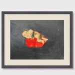 Jemima Kirke Instagram - It’s called a “work on paper.” Like notes, scrawled ideas, or thoughts before the big show: the prestigious “oil on canvas.” A big ol’ oil painting demands attention with its muscle and conviction. Most of the time people don’t know what to call these pieces (aside from the nerdy cousin that is “watercolor on paper”.) Their value is in their low stakes, disposable nature. They are the difference between a prepared speech and the things you say to yourself in the car. I hope they resonate. I hope you can understand. Thank you for the platform @anthropologie @anthroliving Go to the Link in bio or go to the website yourself to see 18 works on paper from the archives. Made over a 15yr span. ***Update: some have sold. 1) Factory 2) Crayon selfie 3) Elvis and Lisa Marie 4) Self portrait 2 5) Farm 6) Man with tattoos 7) Blue bomb 8) Self portrait 3 9) No face