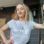 Jemima Kirke Instagram - Clearly up all night coming up with these designs… 1970s prints: the Paw Me Tee, the Busted Tee and the Nice Eyes Tee (1940’s “GOT-CHA” print,) for those who invite a little objectification.