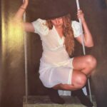 Jemima Kirke Instagram - 🫧🫧POP UP🫧🫧 💄T-SHIRT SALE💄 🌌THIS WEEKEND🌌 These photos were taken as promo for @geminola_nyc vintage shop, Geminola 🪦, back in 2008. @lolakirke and I were the main models being that my mother was the owner. Most vintage clothing collectors love to collect anything old and pretty. So our home was overwhelmingly colorful, cluttered, quirky and completely dysfunctional. It was like living with a mad scientist, always tinkering away in their studio, building things then impulsively decontrusting it all and starting over. More of a concept than a home and thank fucking god. I’d much rather be surrounded by that energy than have sneakers strewn all over the hallway, a pathetic school pic dangling off the fridge or some fake wood, super effienct TV console. Need a surface? What the fuck for? Ashtrays, stash boxes and bowls of rings give so much more. Can’t reach the books on the ceiling? You weren’t gonna read anyway. And while I longed for a real duvet, I appreciated our over-dressed beds. Wrapped in worn down French linens, lace trimmings and satin, quilted bed spreads. One felt as if they were sleeping on a set. Sweet bird of youth. Streetcar. Baby doll. Anything Tennessee Williams. And who can say they went to sleep with their room looking one way and woke up with it looking another. But the very best part was the clothing. Growing up in a house that doubles as storage for dresses from the Victorian age to the 1970s was a ton of fun. My mother never called it “vintage.” It’s was clothing. Name the decade or who the fuck cares? I never had “nothing to wear.” So long as it was stealthily returned before dawn then alls well that ends well. But as time goes on the “more”mentality starts to shift to a “get rid of it” mindset. Lucky for you she will be hosting one such venture this weekend. 🌟🌟A massive sale of clothing, furniture, jewelry, my collection of clothing items for vibrant youths @orphan_darling 🍼🍼and of course, MY ENTIRE T-SHIRT COLLECTION. Sat 12/9- Sun12/10 ✨DM @geminola_nyc✨ for address and details.