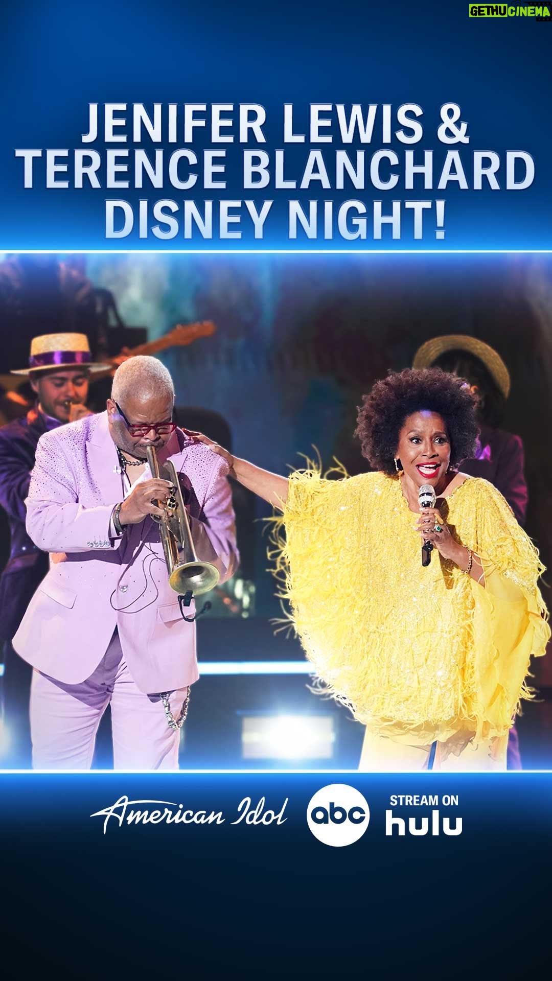 Jenifer Lewis Instagram - Let in the light on #DisneyNight! 🎤✨ The original Mama Odie @jeniferlewisforreal brilliantly performs “Dig A Little Deeper” from The Princess and the Frog with our Top 5️⃣ and @terence_blanchard on the trumpet! 🎺 #AmericanIdol