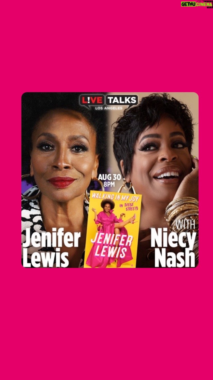 Jenifer Lewis Instagram - y’all come see me and @niecynash1 be crazy in our joy LIVE! Get your tickets link in bio babies <3 @niecynash1 #walkinginmyjoy #newbook #latalks #bookstagram #jeniferlewis #niecynash