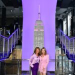 Jenna Bush Hager Instagram - Shining in pink and purple tonight in honor of @hodaandjenna’s 5 Year anniversary at the @todayshow