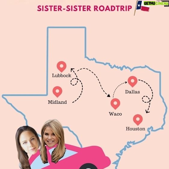 Jenna Bush Hager Instagram - Last weekend we traveled to 5 cities in 3 days in our home state, TEXAS! ♥️ Love traveling with my sissy to share our new book, LOVE COMES FIRST, with the world! See you this weekend, NOLA and MS. Link in bio to order our new book! 📚
