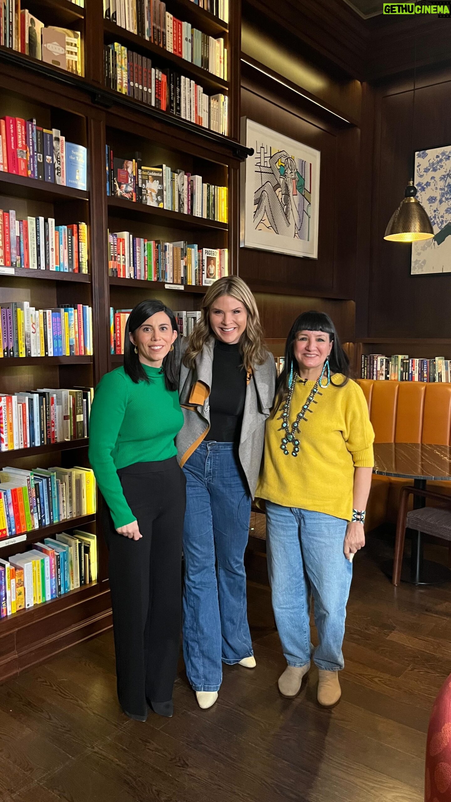 Jenna Bush Hager Instagram - What a day with the magnificent, queen Sandra Cisneros and the remarkable Cristina Henríquez. Love the pairing of these two exceptional books! 📚 Link in bio to purchase!