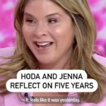 Jenna Bush Hager Instagram - Five years flies by when you’re sitting next to someone who really knows your soul. 💜 Hoda and Jenna reflect on the last five years and how it feels to grow together.
