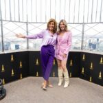 Jenna Bush Hager Instagram - We lit the city up! Happy anniversary @hodakotb @hodaandjenna 💗💜