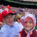 Jenna Bush Hager Instagram - Let’s GO Rangers! This little girl in the old-old stadium IS cheering LOUD for her favorite team ever. CC: my Ranger’s bestie @lelarose
