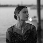 Jenna Coleman Instagram - Only appropriate. Cue scene. Thank you @debeersofficial 💎 #debeers 📸 @halleybrisker