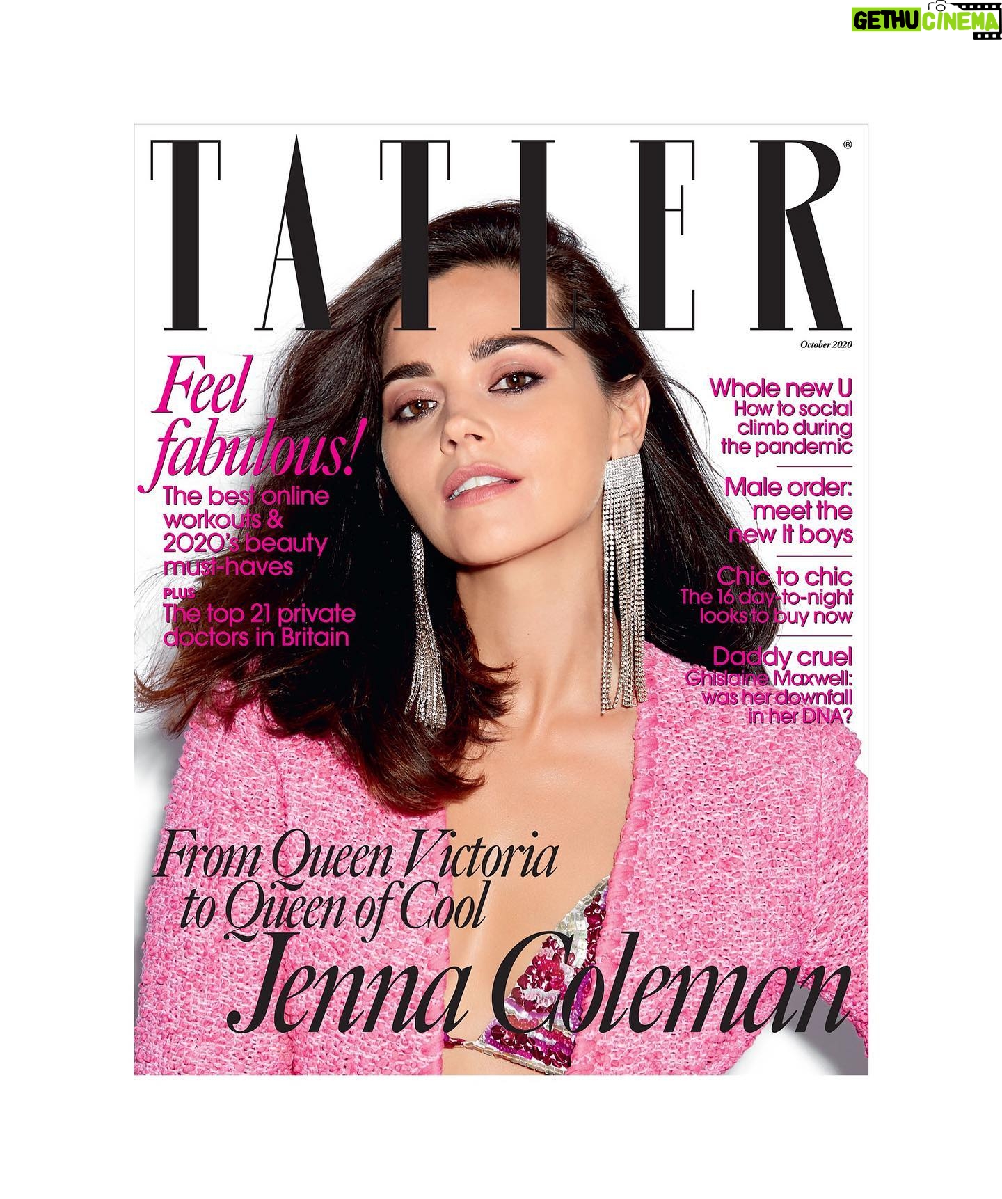 Jenna Coleman Instagram - @tatlermagazine @chanelofficial 🖤