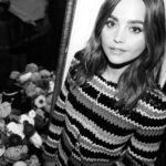 Jenna Coleman Instagram – Getting ready with @bazaaruk and @chanelofficial 🖤🎥🎞 Merci Chanel X Finch #thenightbefore…