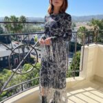Jenna Coleman Instagram - LA junket @thesandmanofficial thank you as ever @erdem 💙@preen