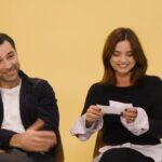 Jenna Coleman Instagram - Getting into character with a game of Articulate with Aidan Turner and @jenna_coleman_ for the first week of #LemonsThePlay rehearsals.🍋