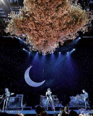 Jenna Coleman Instagram - Celebrating @chanelofficial Collection 1932 high jewellery Under the moon and stars with the @yeahyeahyeahs 💫 #magic #cocochanel 🖤