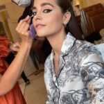 Jenna Coleman Instagram - #DiorCruise2022 with @britishvogue 💙 📸@ambergracedixon @valeriaferreiramakeup @earlsimms2 @claridgeshotel @dior 💙