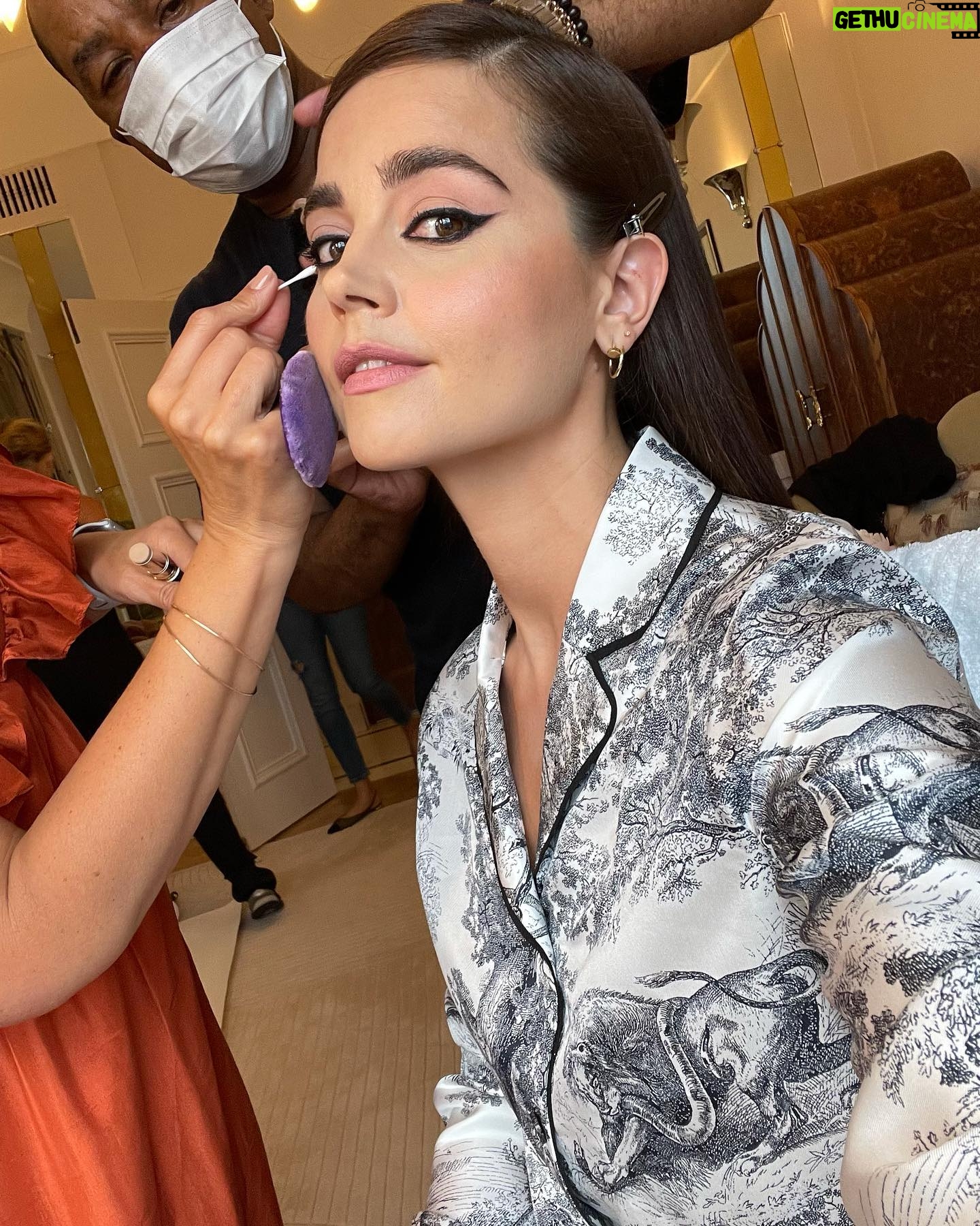 Jenna Coleman - 77.7K Likes - #DiorCruise2022 with @britishvogue 💙 📸@ambergracedixon @valeriaferreiramakeup @earlsimms2 @claridgeshotel @dior 💙