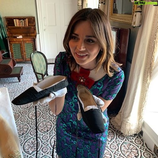 Jenna Coleman - 77K Likes - Queen Victoria’s shoes! Thank you @historicroyalpalaces