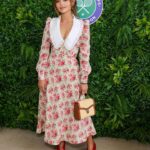 Jenna Coleman Instagram - Centre court with old friends Thank you Lydia and @bazaaruk @jaguar 🎾 for having us with you 💞🍓 @thisisrutag 💫 @leithclark @halleybrisker @valeriaferreiramakeup