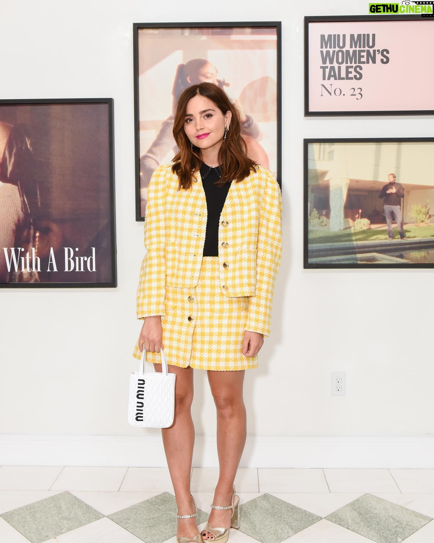 Jenna Coleman Instagram - @miumiu 🎀 #MiumiuWomensTales