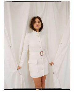 Jenna Coleman Instagram - @theglassmagazine 🖤 Photographer: @nickthompsonstudio Stylist: @angelomitakos Make Up @ewtmakeup Hair @ halleybrisker Production @alexandra_georgette_oley Styling Assistant @lilyrimr Clothing @ysl
