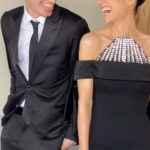 Jennifer Connelly Instagram - #Oscars ready with my dapper date, @stellan.c.bettany. Glam by @renatocampora and @genevieveherr, styled by @lesliefremar in @louisvuitton.