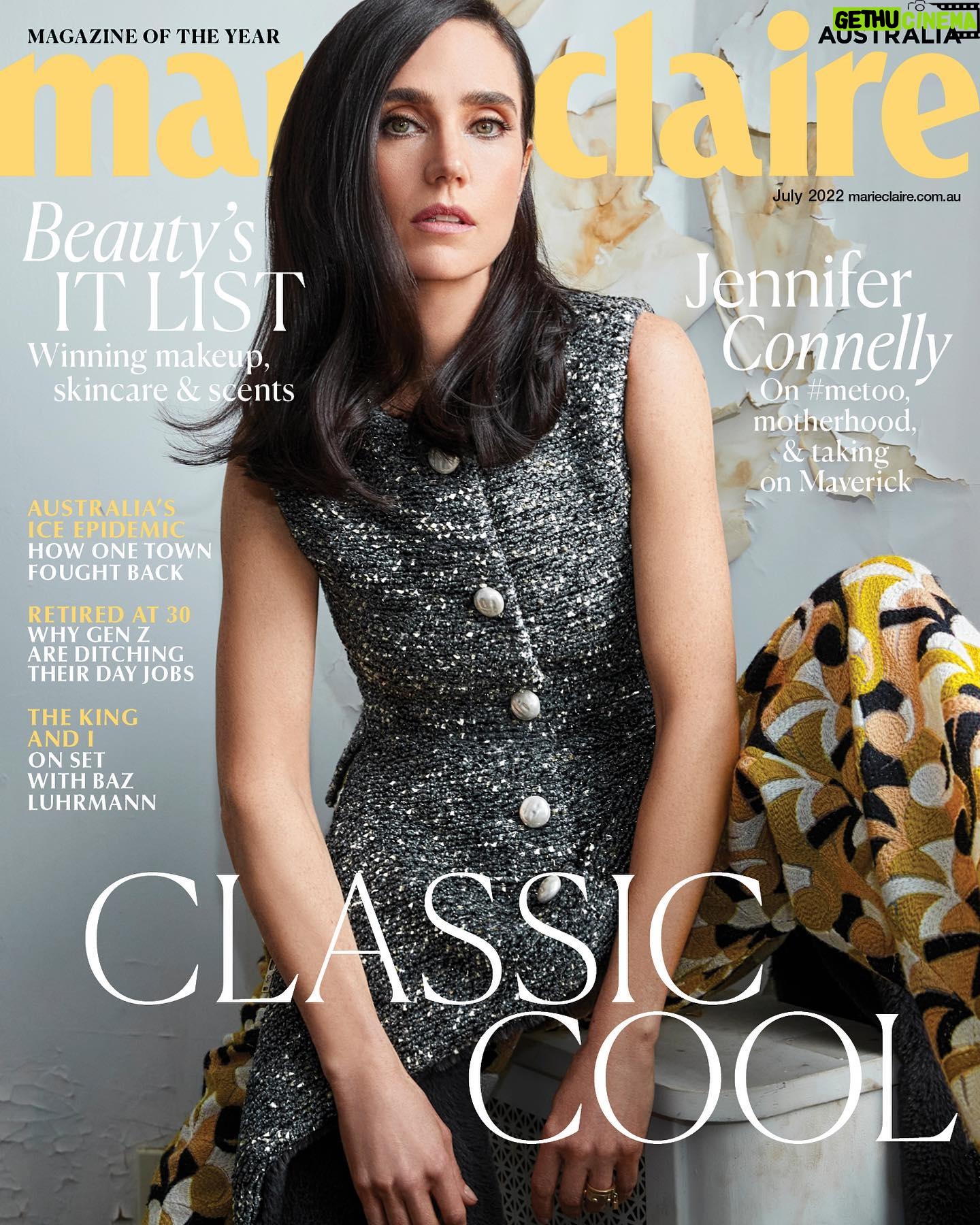 Jennifer Connelly Instagram - Marie Claire Australia! Clothes by the one and only @NicolasGhesquiere ♥️