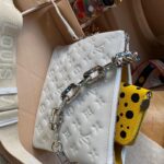 Jennifer Connelly Instagram - Love this #LVxYayoiKusama collaboration! (Agnes is already trying to steal the wallet). Thanks for the wonderful gift — and happy holidays to everyone at @louisvuitton! ♥️♥️♥️