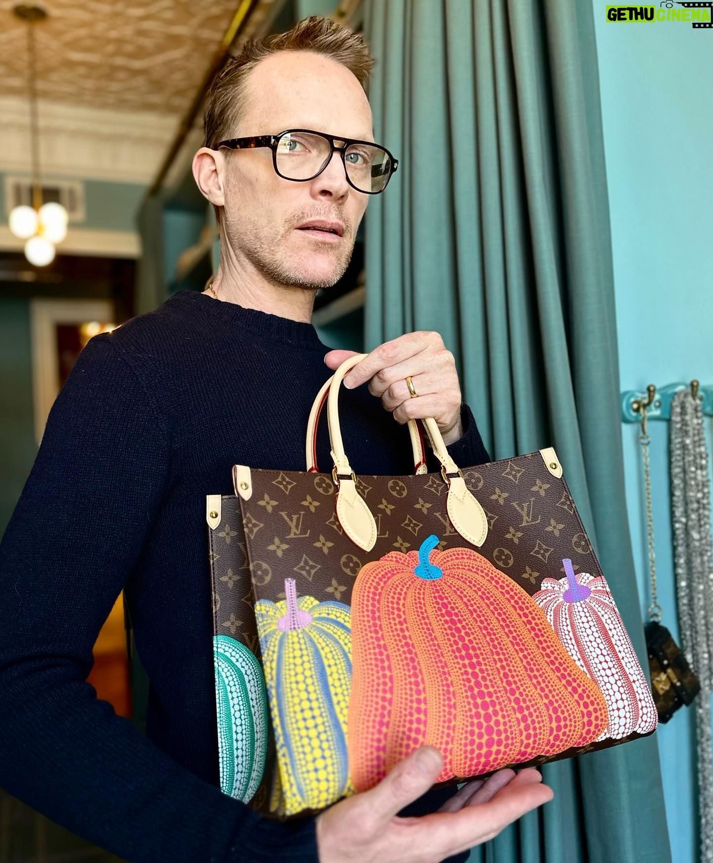 Jennifer Connelly Instagram - Thank you @louisvuitton for the gift from the new #LVxYayoiKusama collaboration, seen here expertly modeled by my husband.