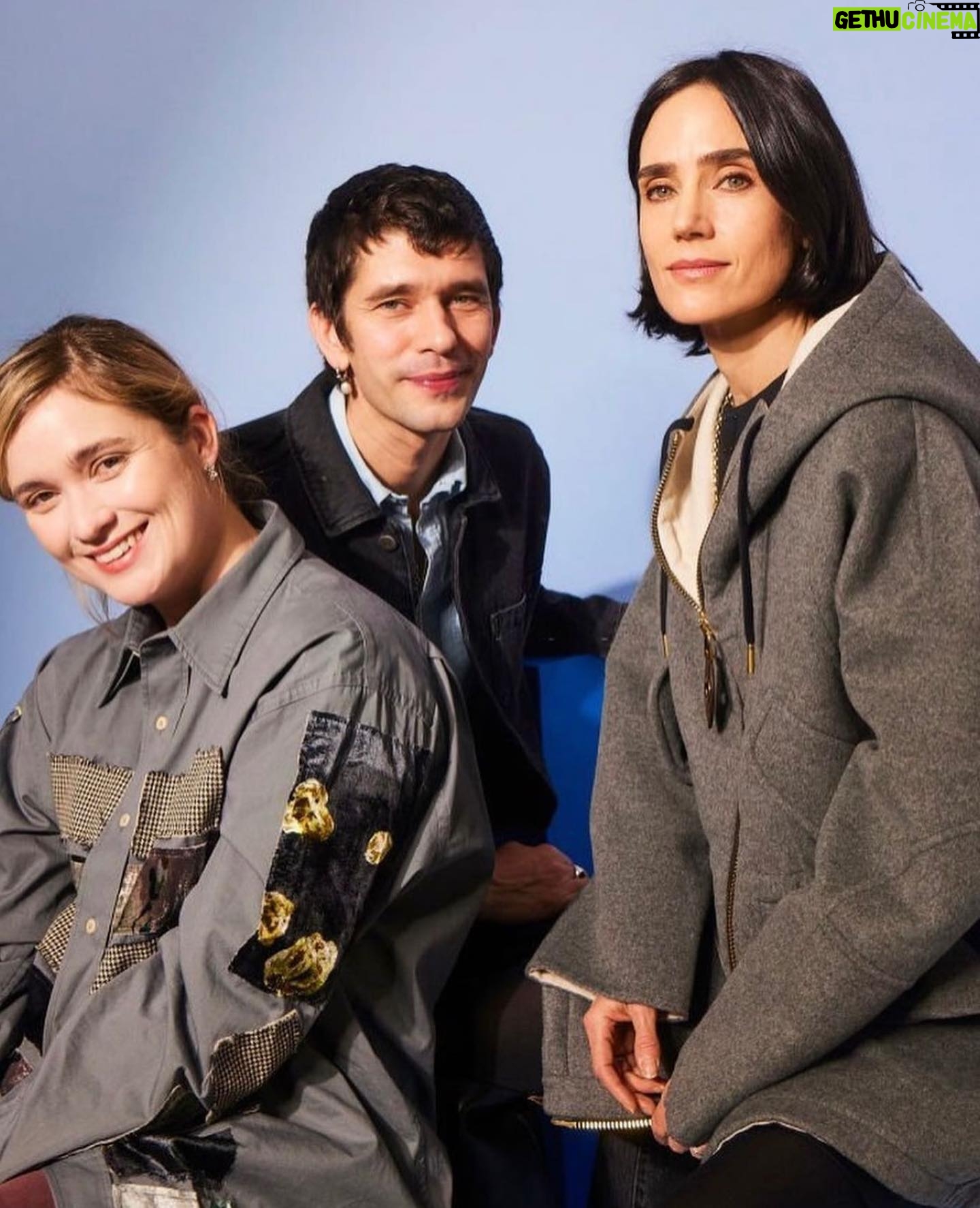 Jennifer Connelly Instagram - ‘Bad Behaviour’ press day two at #Sundance with @aliceenglert.actual and #BenWhishaw!