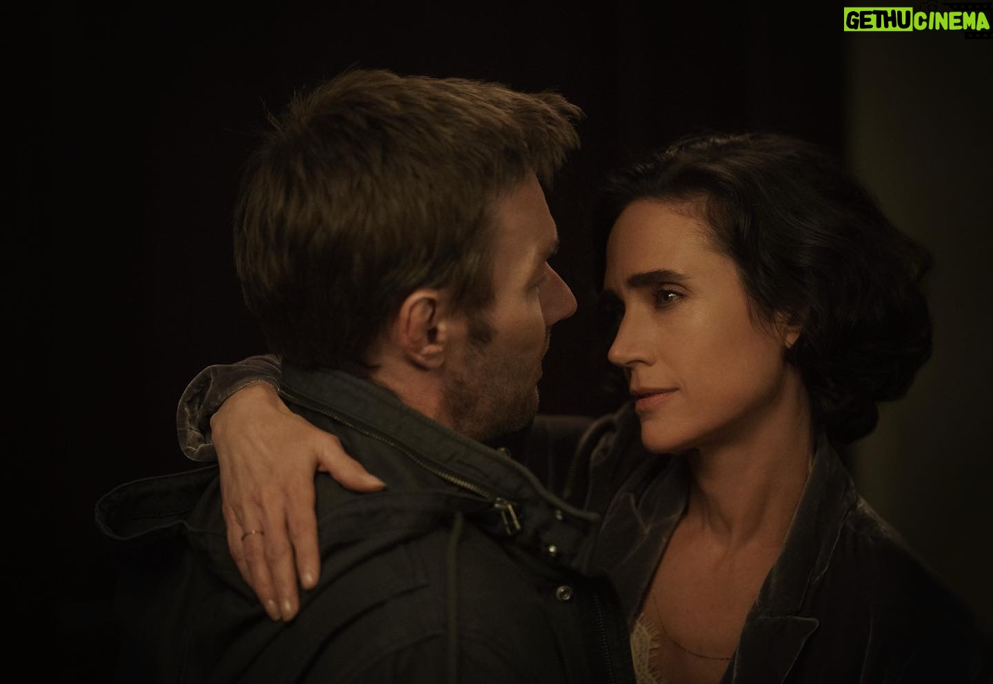 Jennifer Connelly Instagram - Based on the bestselling book by Blake Crouch, Dark Matter follows a physicist, professor and family man who embarks on a harrowing journey to get back to his family and save them from the most terrifying, unbeatable foe imaginable: himself. Starring Joel Edgerton and Jennifer Connelly, premiering May 8.