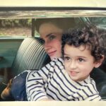 Jennifer Connelly Instagram - On set of A Beautiful Mind with my beautiful boy. Happy birthday, Kai! I love you so much ♥️