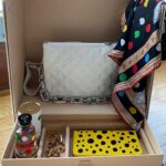 Jennifer Connelly Instagram - Love this #LVxYayoiKusama collaboration! (Agnes is already trying to steal the wallet). Thanks for the wonderful gift — and happy holidays to everyone at @louisvuitton! ♥️♥️♥️