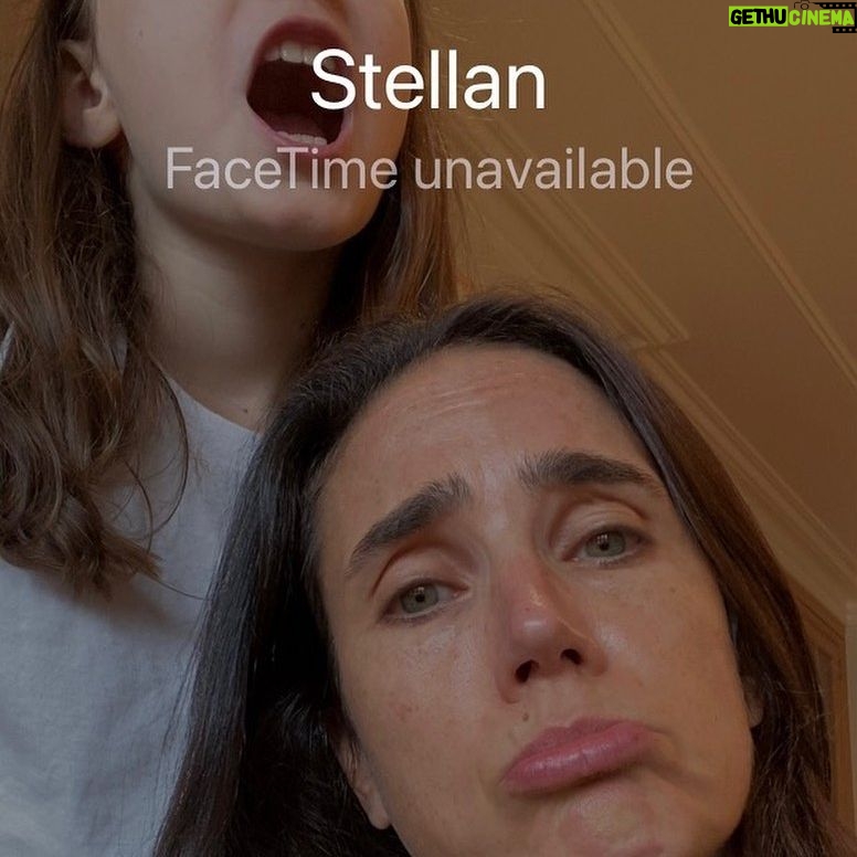 Jennifer Connelly Instagram - The downside of raising self-sufficient kids. #missedfacetimes