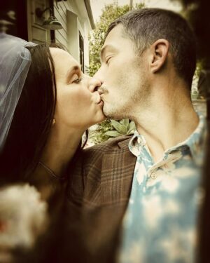 Jennifer Love Hewitt Instagram - 9 years of feeling so lucky to be yours. Happy Anniversary my love. 🧡