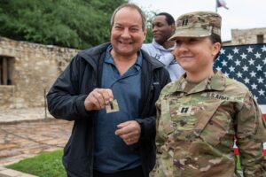 Jennifer Messina Instagram - Promotion to Captain. I joined @usarmyreserve almost 11 years ago and it has shaped me into the confident leader I am today. 
Though my life as a recording artist and influencer keeps me extremely busy and on a plane almost 100 days a year, I still always find time to serve. 
I love being apart of something bigger than me. I serve so I can give back to my soldiers and my country all of the opportunities and learning lessons they have afforded to me. I am proud to be an American and to be living the American dream in my entertainment industry career. I would have never been able to without the lessons learned as a Soldier. Thank you @usarmy for continuing to believe in my potential as a leader in your organization.
#armystrong #goarmy #beallyoucanbe #thiswelldefend #usarmy #thealamo #captain #soldier