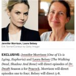 Jennifer Morrison Instagram - So excited to be on this journey! @littleton_road #ashleymichelhoben @ucp @peacocktv @patrick.macmanus #nyc @escapeartistsentertainment @wonderymedia
