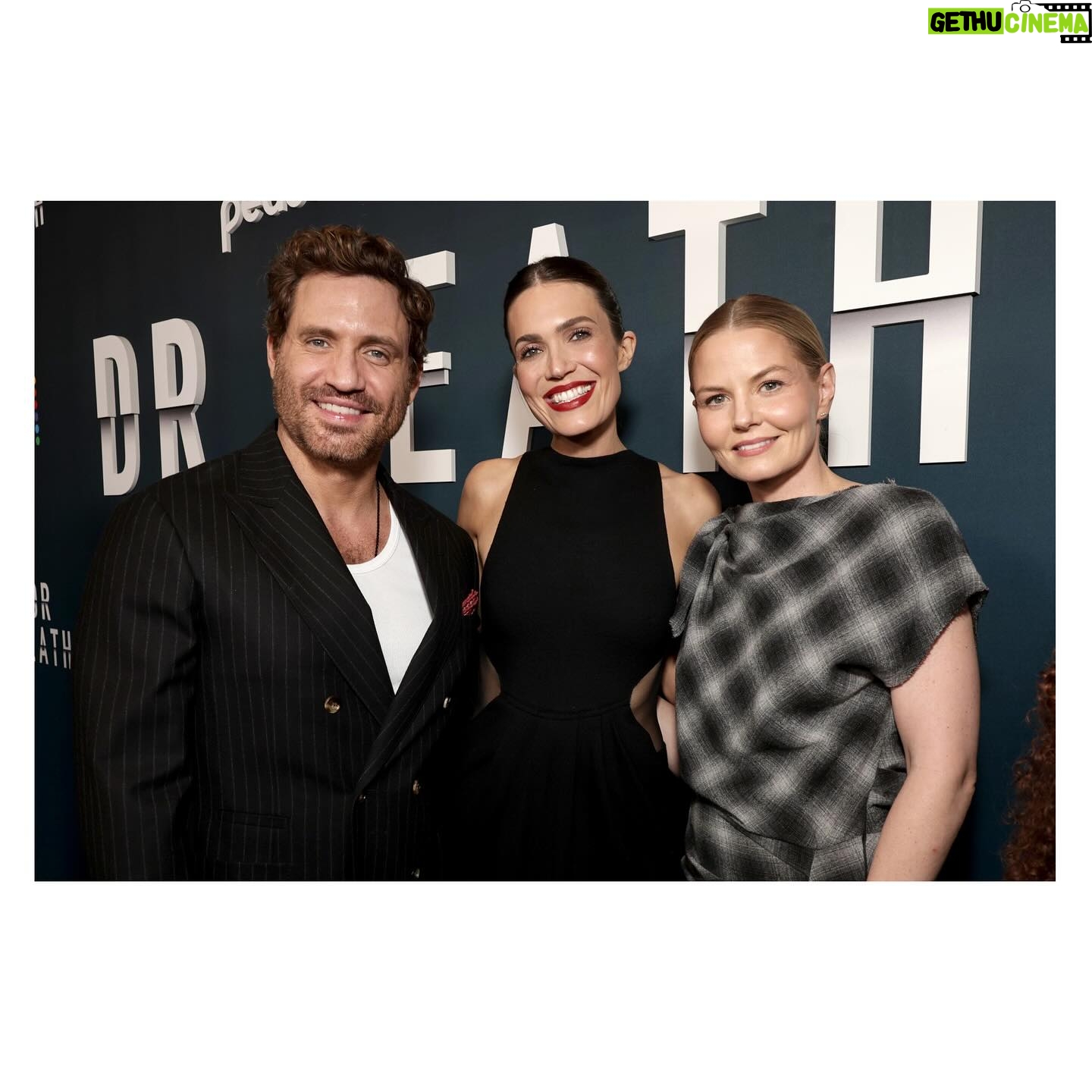 Jennifer Morrison Instagram - What an incredible journey it has been working with these 2, @mandymooremm and @edgarramirez25 on S2 of #DRDEATH. Here’s a #BTS look at creating this amazing new season and story. On @Peacock DEC 21. @Vanity Fair @ucp