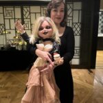 Jennifer Tilly Instagram - And a good time was had by all… especially Tiffany! 😆 The #Chucky finale party. 🥳🧁🍷🍿 #ChuckySeason3 #chuckytvseries #tiffanyvalentine