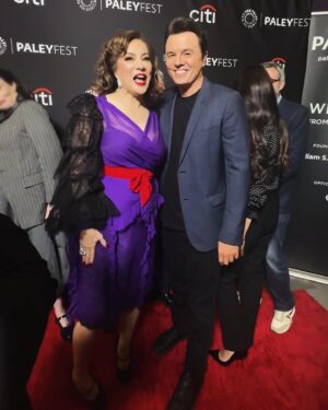 Jennifer Tilly Instagram - Had a blast celebrating the 25 year anniversary of @familyguyfox last night for PaleyFest. 🎂🥳🎉

Hair: @stuntzbeauty makeup: @aaronpaulbeauty