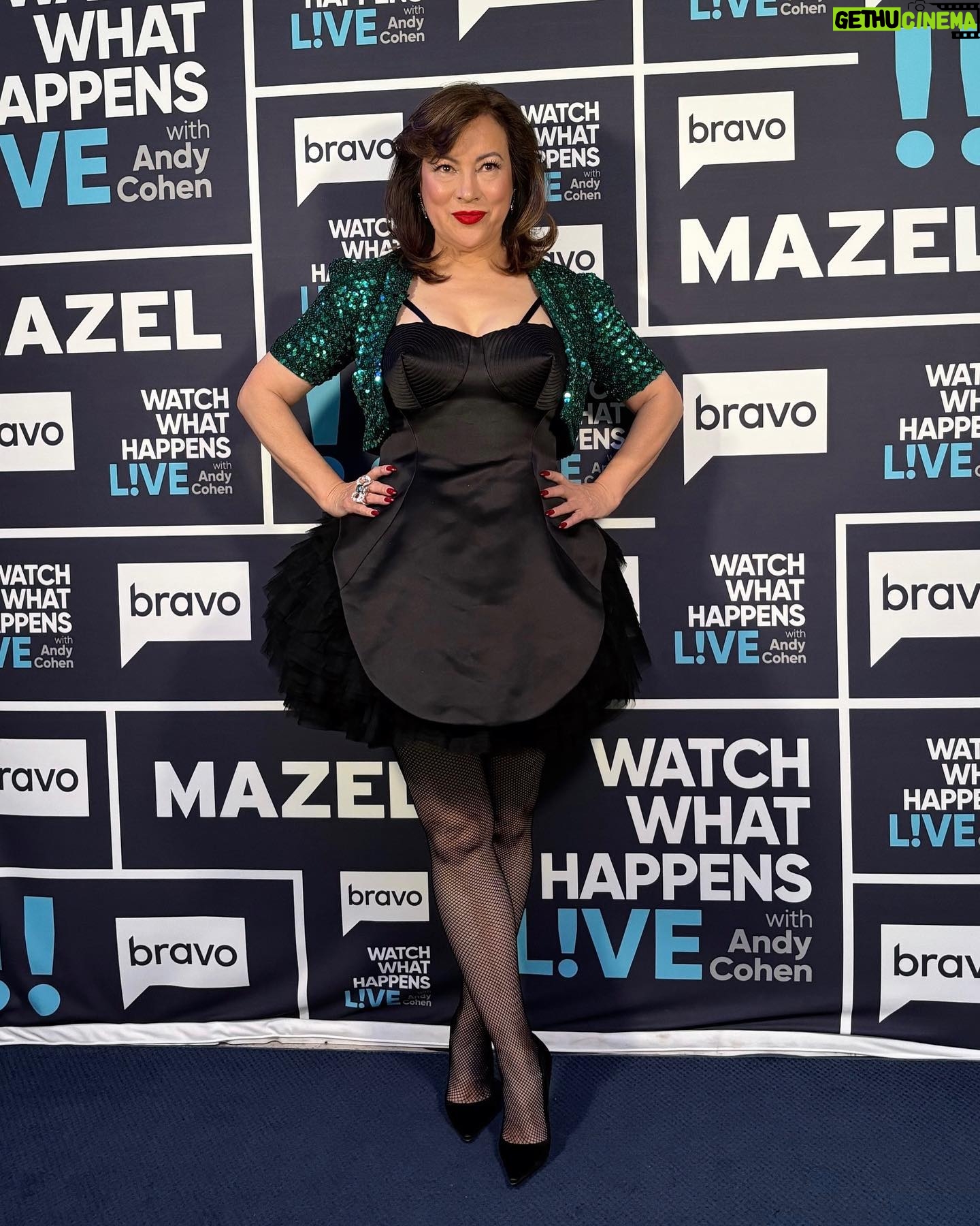 Jennifer Tilly Instagram - Always have so much fun doing #WatchWhatHappensLive. Tonight with #BelowDeck star @tumimhlongo Makeup: @deannamelluso Hair: @patrickkylehair All photos except for 2 and 6 by @redtankgirl